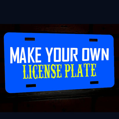 Custom Full Size License Plate (12" x 6")