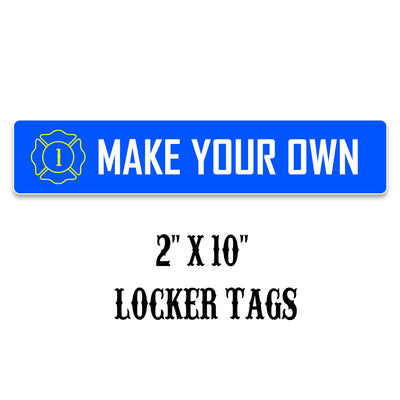 2" x 10" Custom Locker Tags