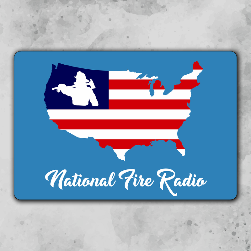 NFR Blue American Flag 12x18 metal sign