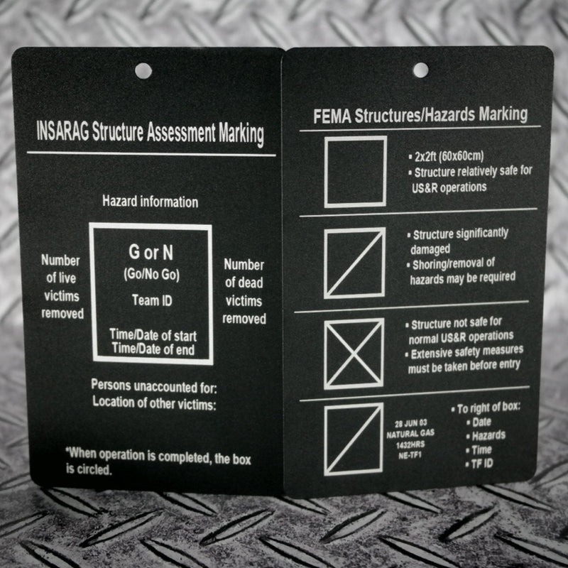 USAR Search Marking Cards (3"x5")