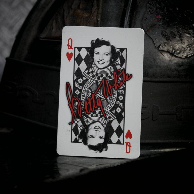 Queen Of Hearts Color Playing Card