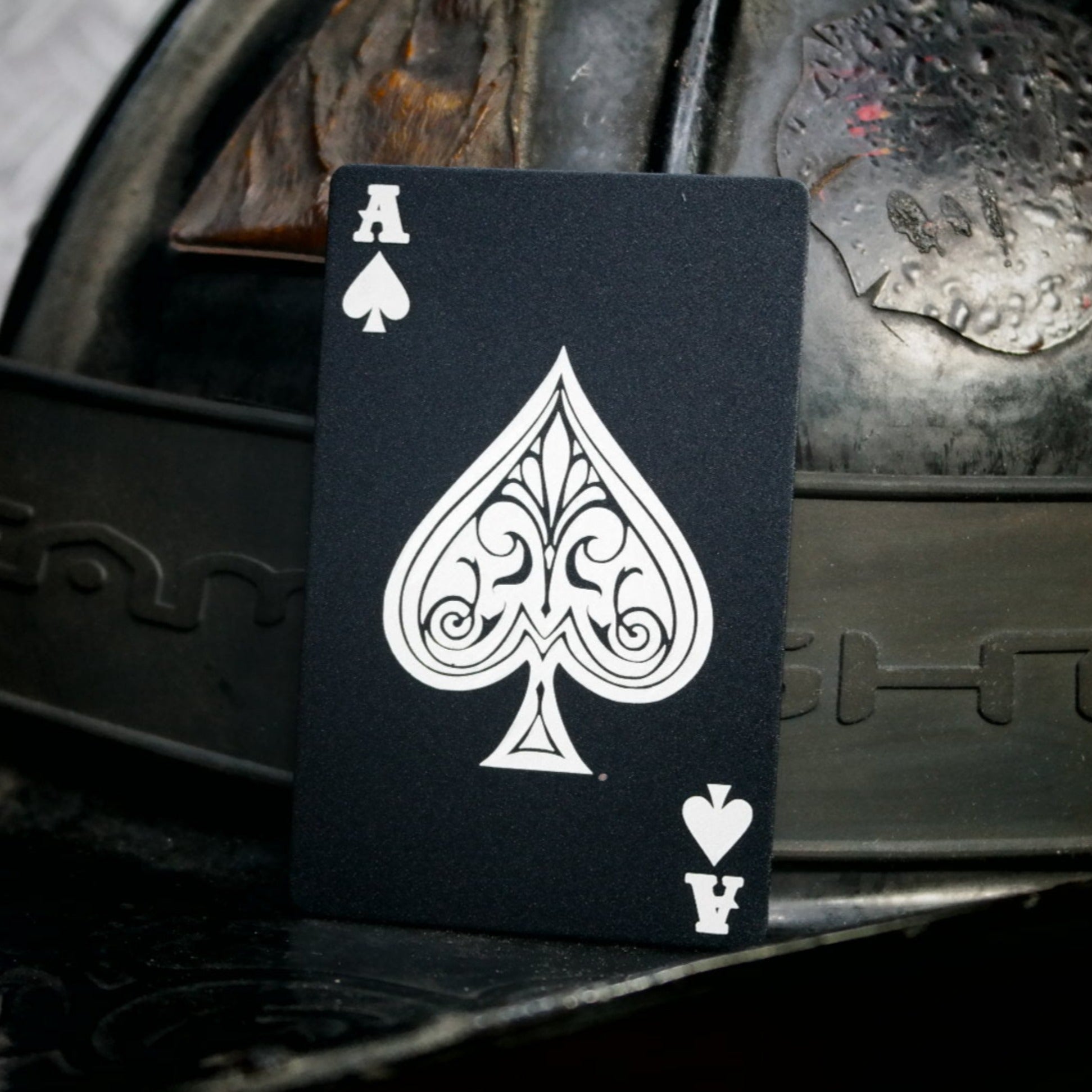Ace of Spades Laser Engraved Playing Card Ace of Spades Laser Engraved Playing Card