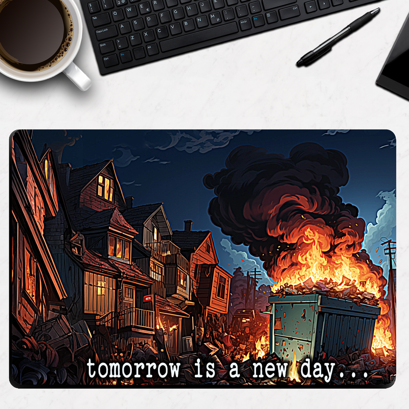Tomorrow is a New Day Desk Mat