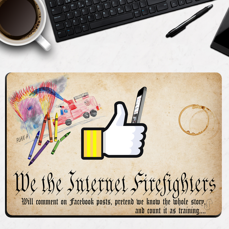 Internet Firefighter Desk Mat