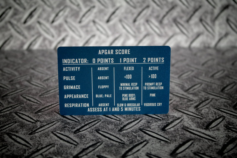 APGAR Assessment card Aluminum Playing Card