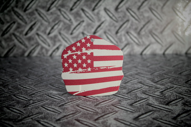 American Flag Laser Engraved Key Tin