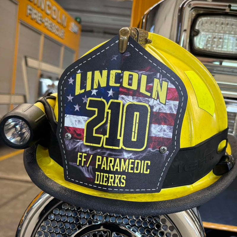 Firefighter helmet with &