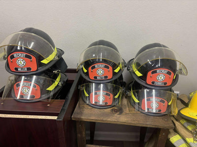 Metro Custom Metal Helmet Shield | for Modern Fire Helmets (C)