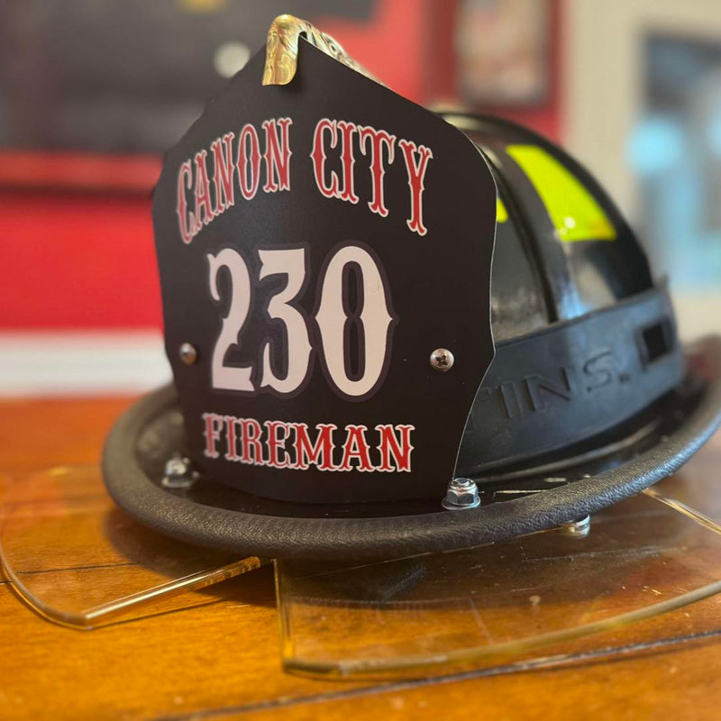 Fireman helmet with &