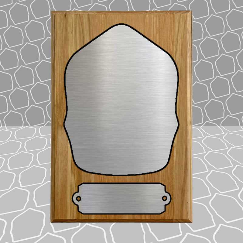 Helmet Shield Award Plaque (6x9)