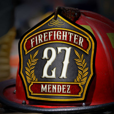 Custom Fire Helmet Shields