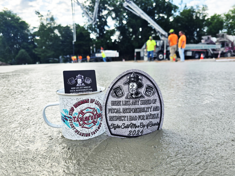 Concrete Cup and Tin Combo