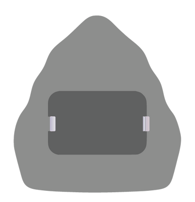 DC Custom Metal Helmet Shield with Passport | 6" and 6.5" | Trad. Helmets