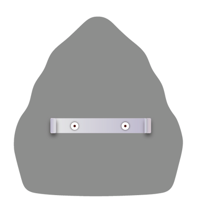 DC Custom Metal Helmet Shield with Passport | 6" and 6.5" | Trad. Helmets