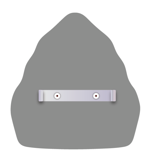 DC Custom Metal Helmet Shield with Passport | 6" and 6.5" | Trad. Helmets