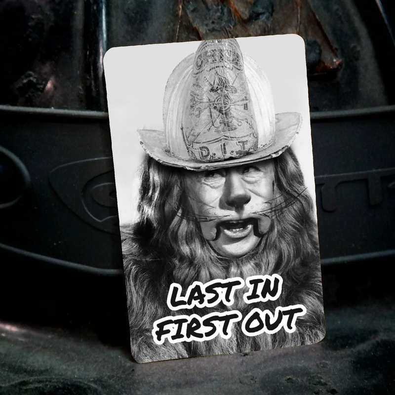 Last In First Out Metal Playing Card