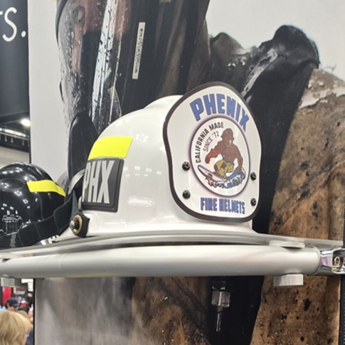 LA Custom Metal Helmet Shield | for Modern Fire Helmets (C)