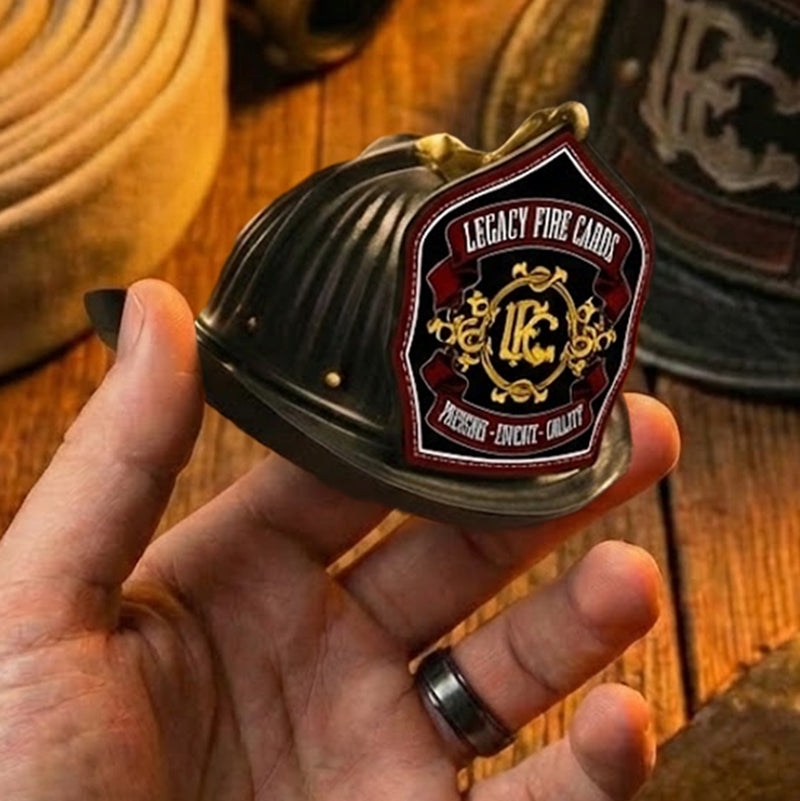 Legacy Fire Cards Mini Fire Helmet Tin