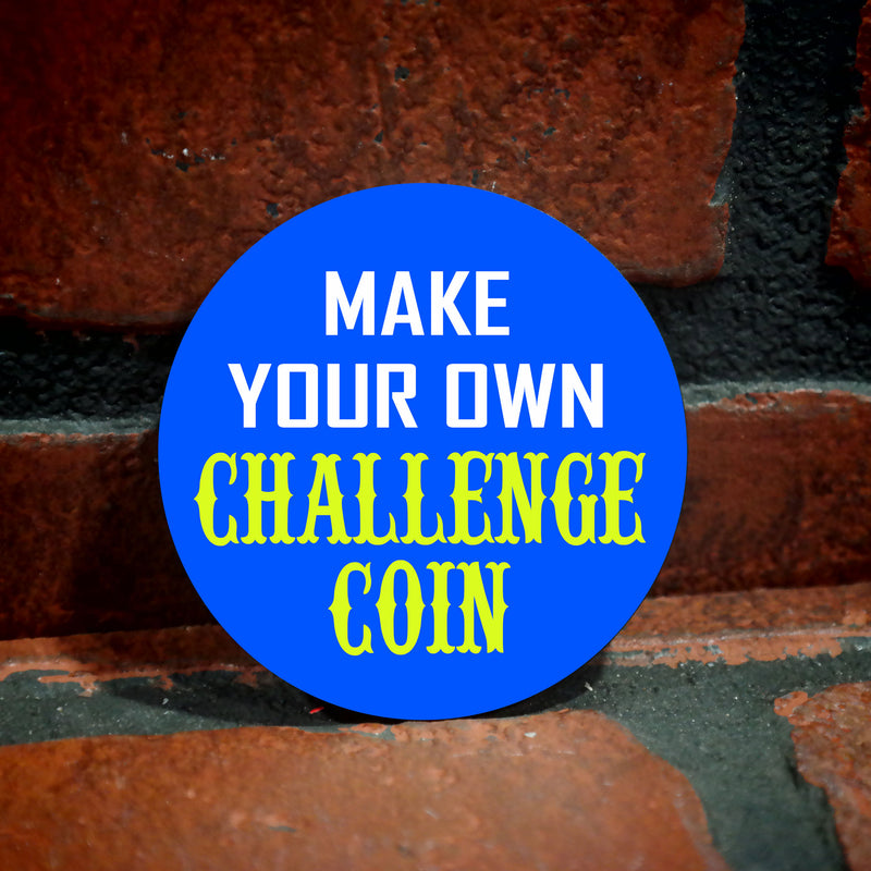 Custom Laser Engraved Challenge Coins (2-sided)