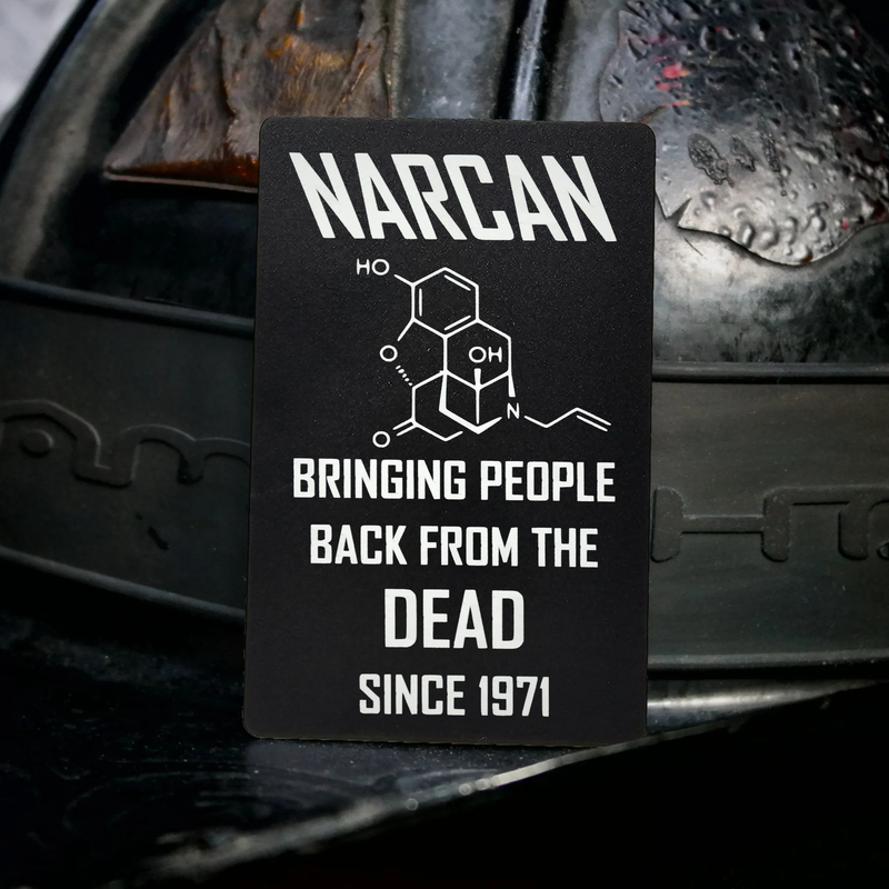 Narcan Aluminum Playing Card