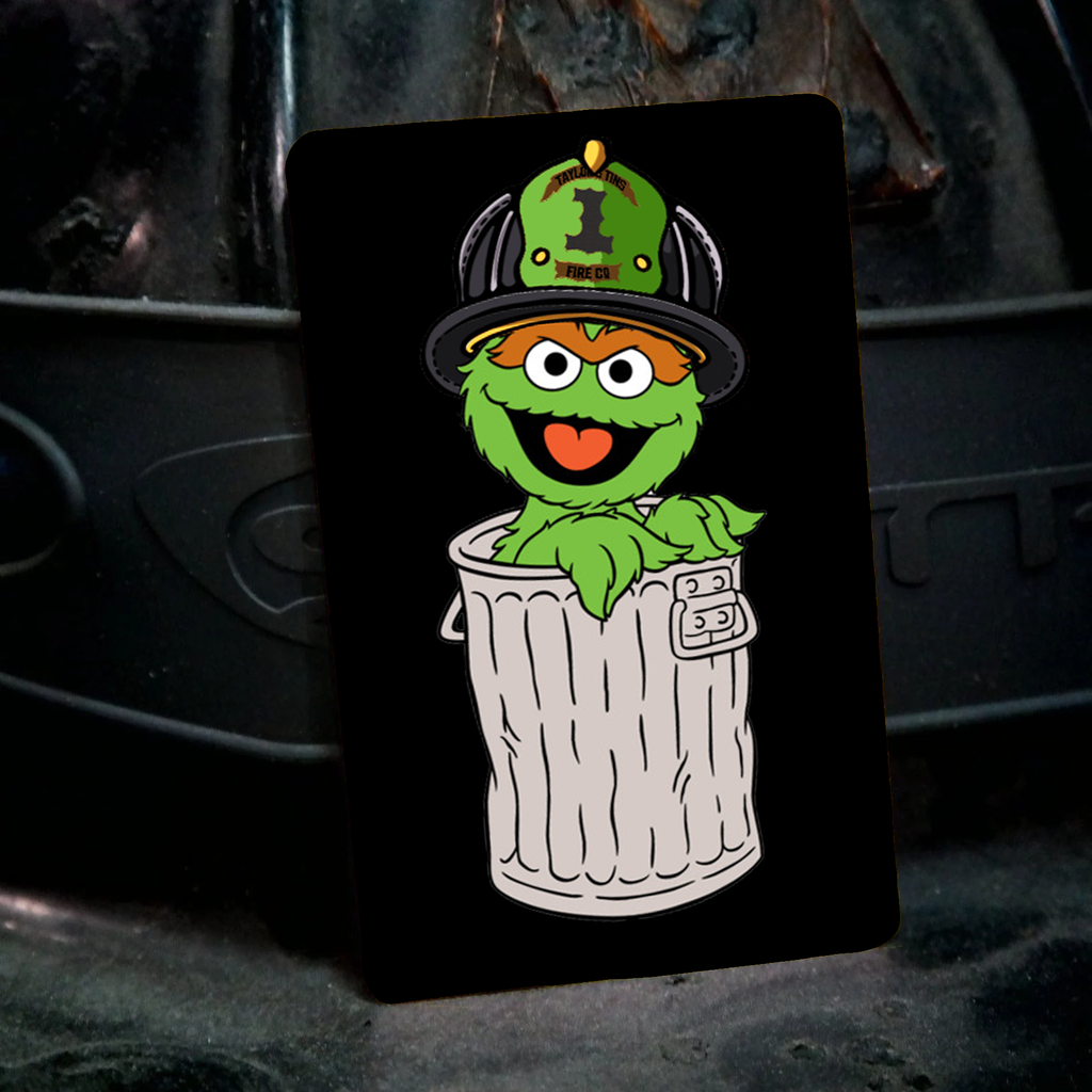 Grouchy Firefighter Metal Playing Card – Taylor's Tins