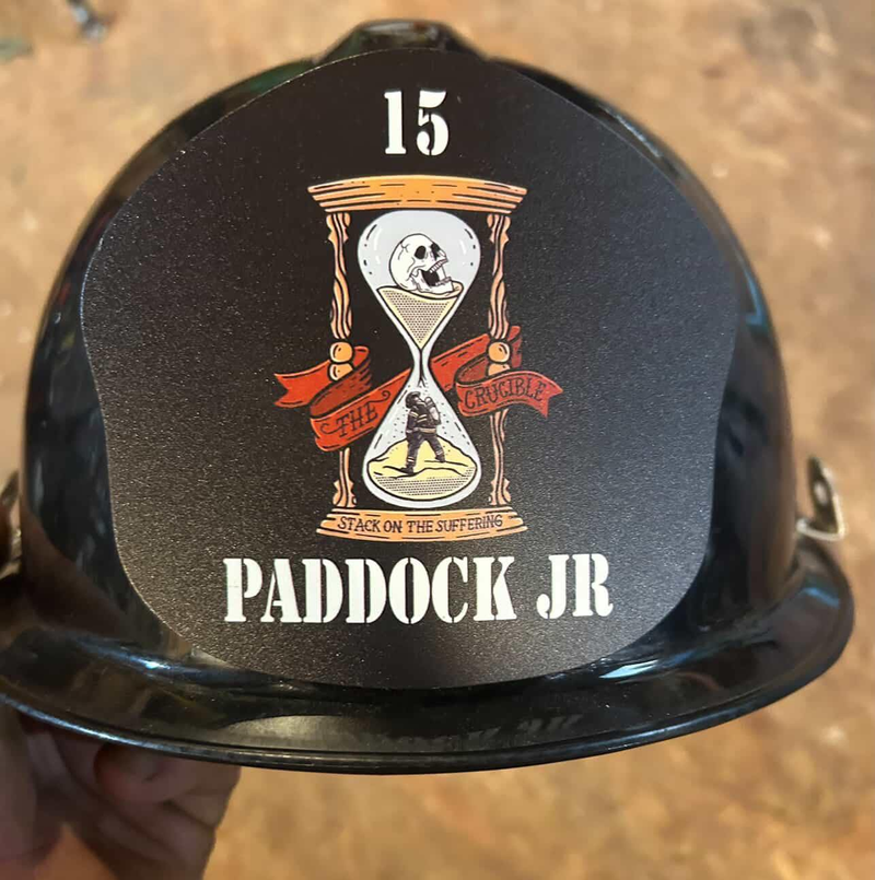 Quarter Pounder Custom Metal Helmet Shield | for Modern Fire Helmets (C)