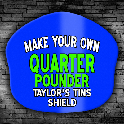 Customize Metal Shield Taylor's Tins Custom Metal Helmet Shields - Design Yours Today