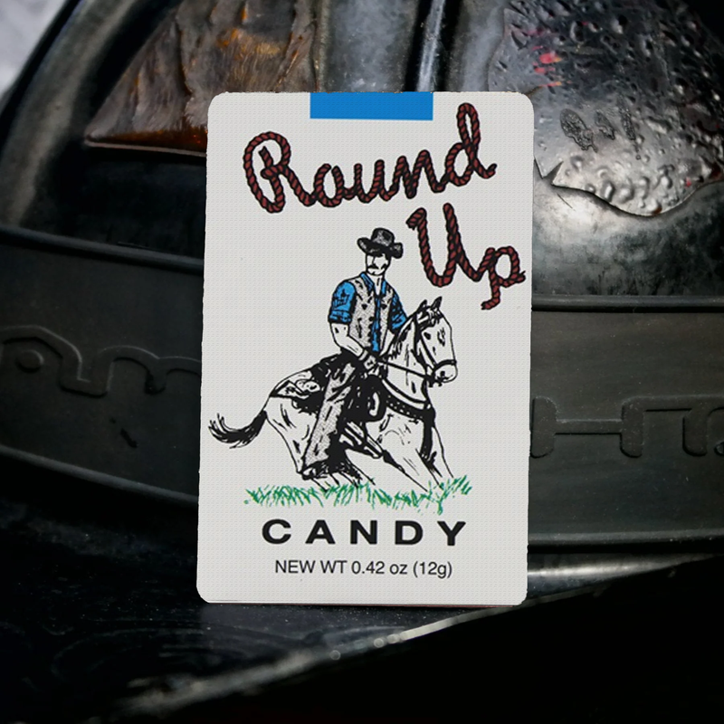 Round Up Candy Metal playing card