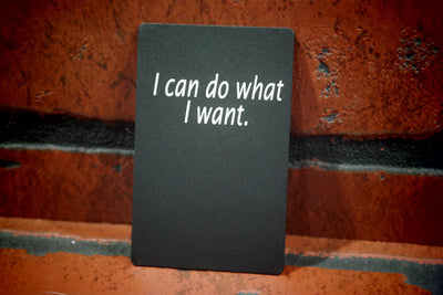 I do what I want 2 sided Laser Engraved Playing Card