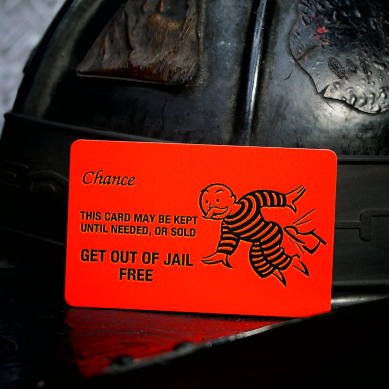 Get out of Jail Free Color Playing Card