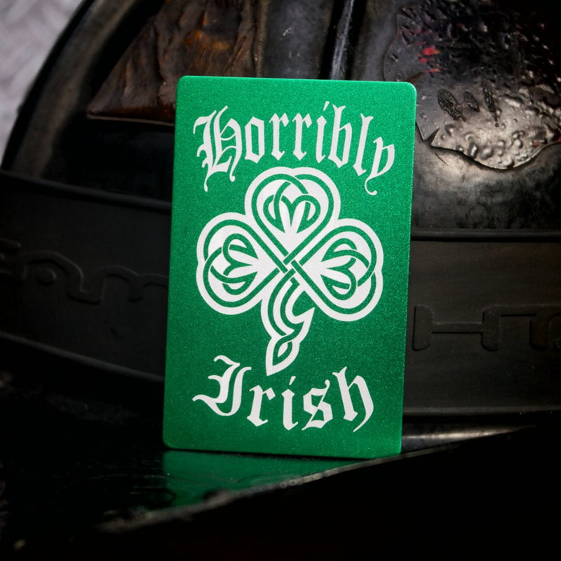 Horribly Irish Laser Engraved Playing Card