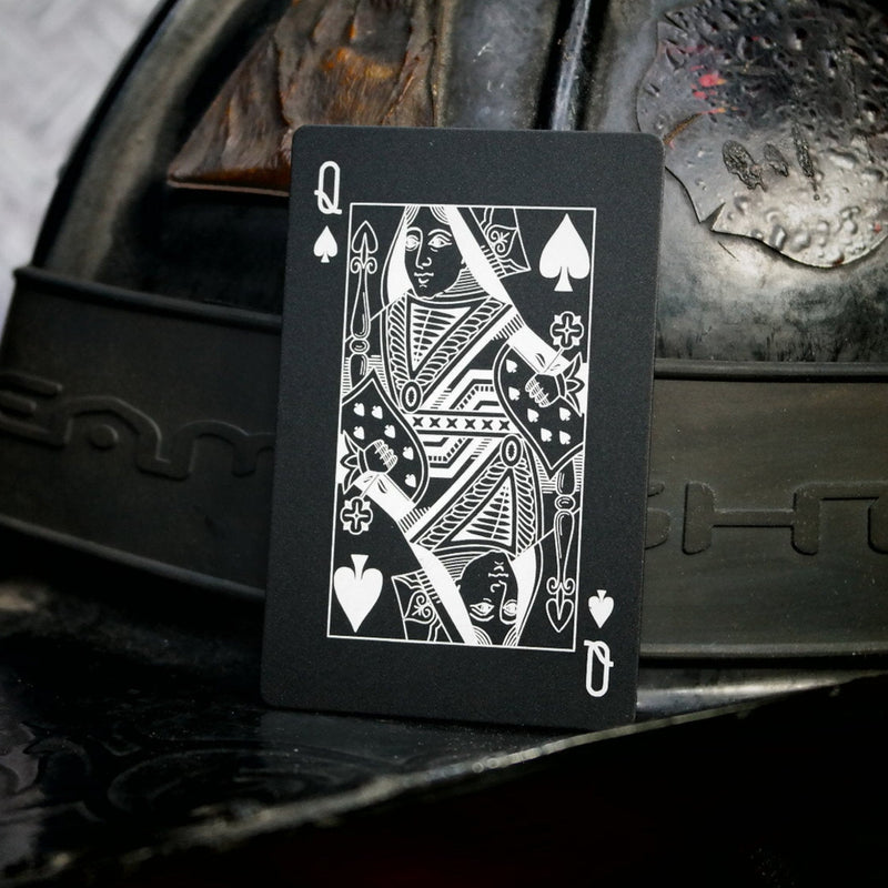 Queen of Spades Laser Engraved Playing Card