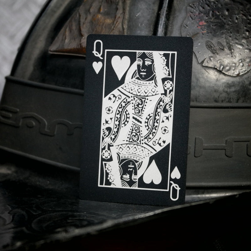 Queen of Hearts Laser Engraved Playing Card