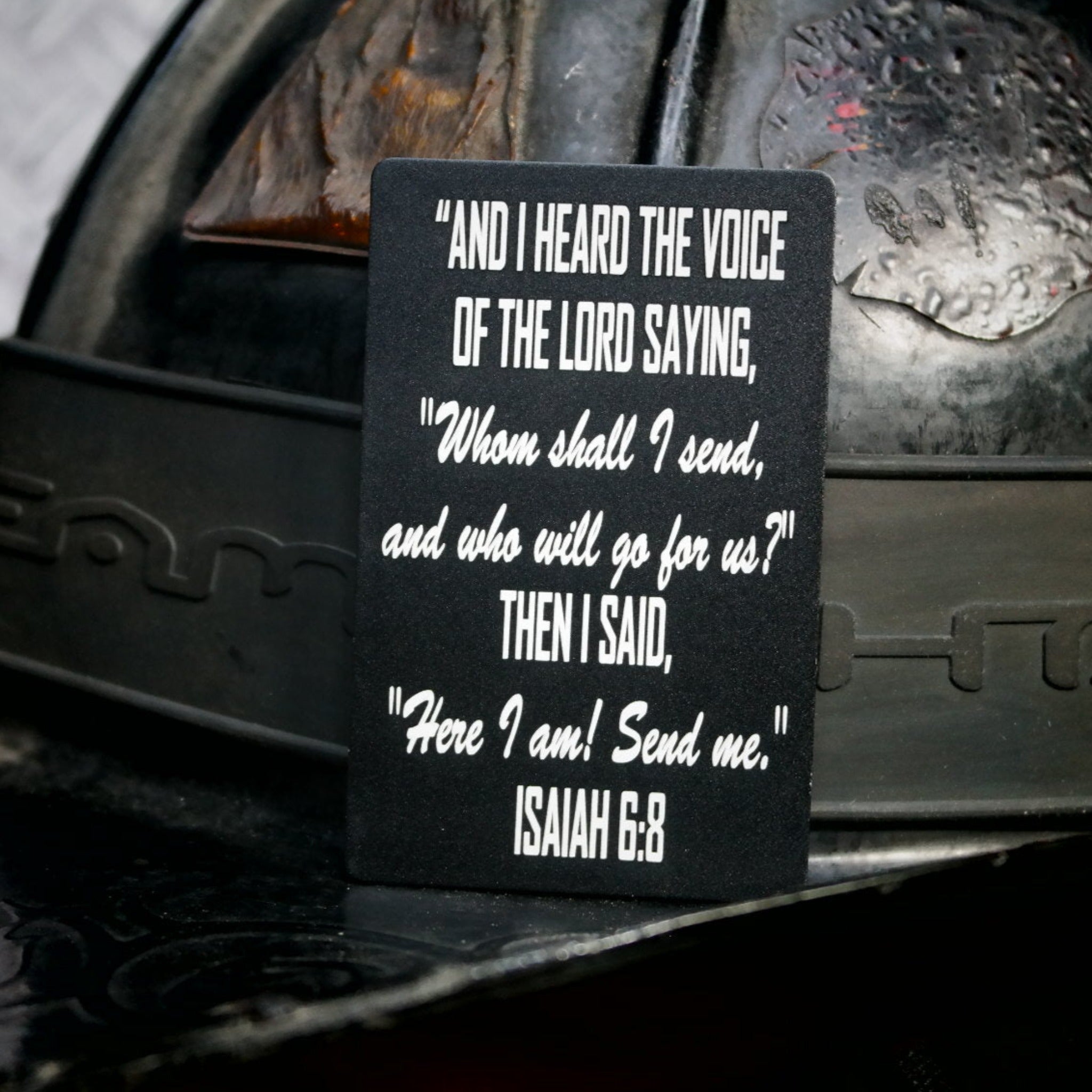 Isaiah 6:8 Laser Engraved Playing Card – Taylor's Tins
