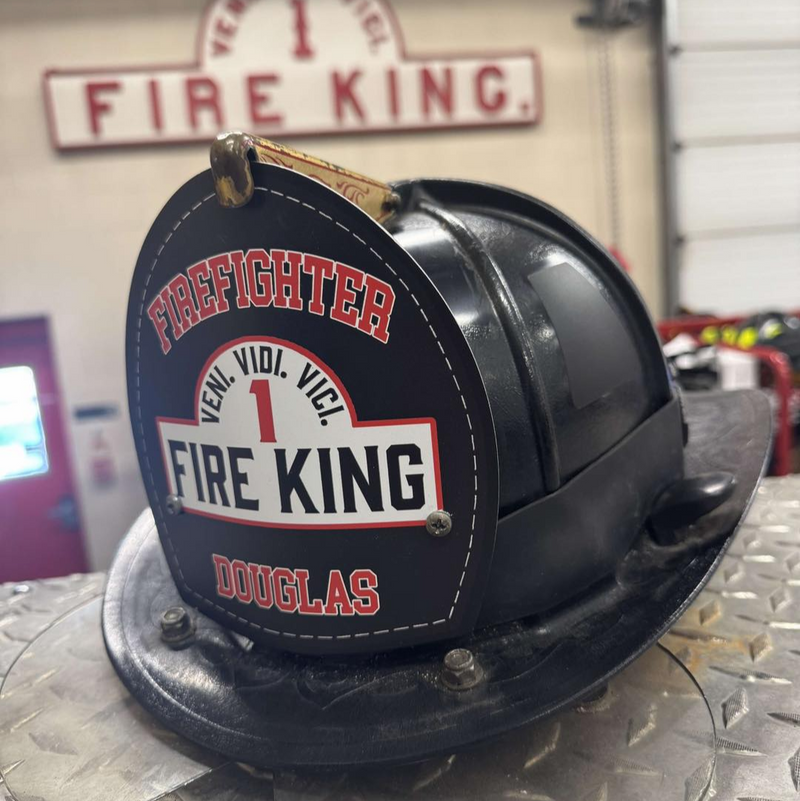 Firefighter helmet with &