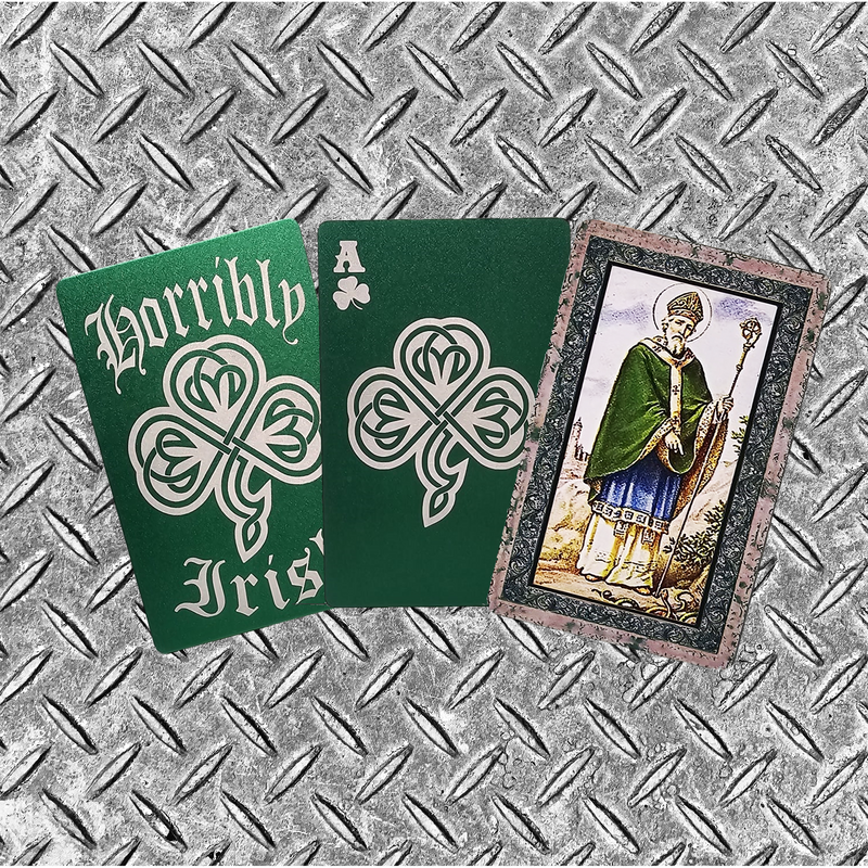 Horribly Irish 3 pack Metal Playing cards