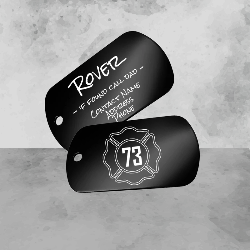 Dog Tags Custom (Laser Engraved)