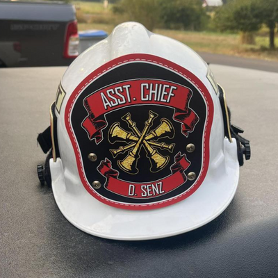 LA Custom Metal Helmet Shield | for Modern Fire Helmets (C)