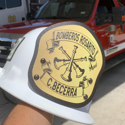 LA Custom Metal Helmet Shield | for Modern Fire Helmets (C)