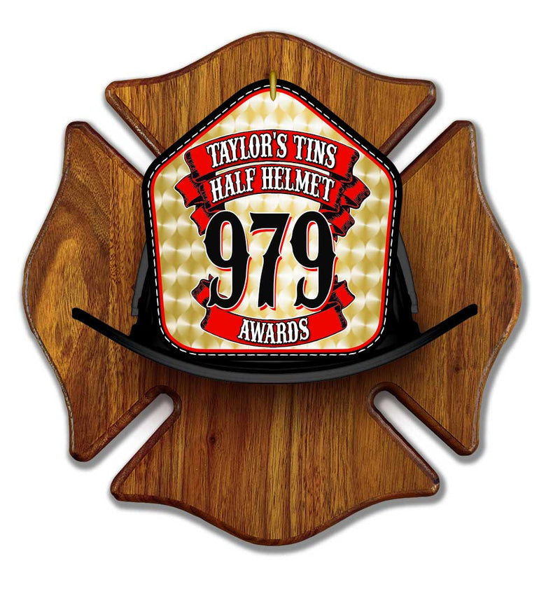 Firefighter Awards | 3D Helmet with Custom Firefighter Shield | Black ...