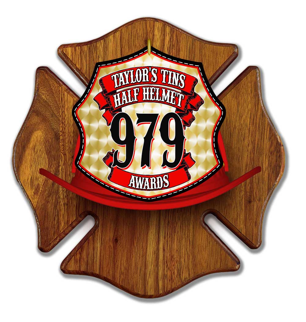 Firefighter Awards | 3D Helmet with Custom Firefighter Shield