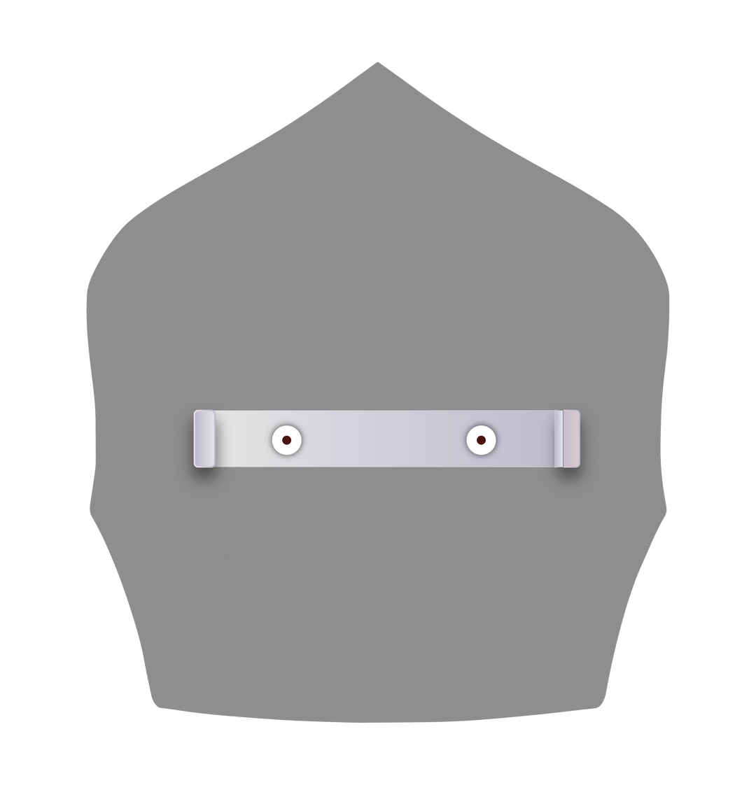 Retro Custom Metal Helmet Shield with Passport | 5.5