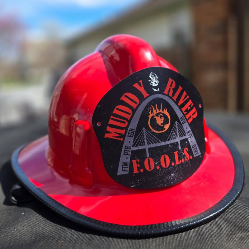 Quarter Pounder Custom Metal Helmet Shield | for Modern Fire Helmets (C)
