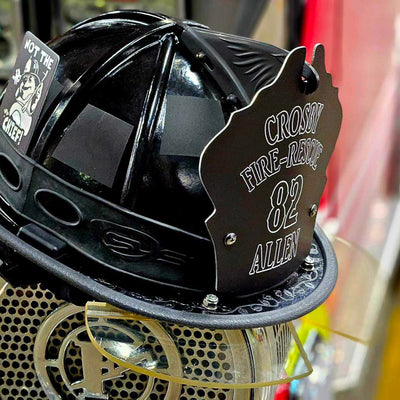 Taylor's Tins Engraved Helmet Shield