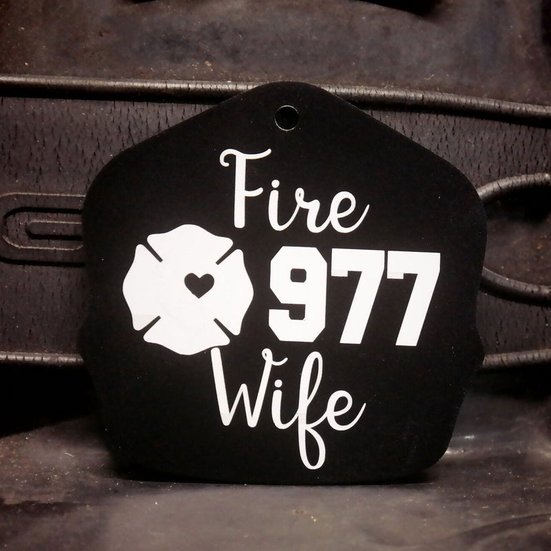 Fire Wife (Custom Number) Laser Engraved Key Tin