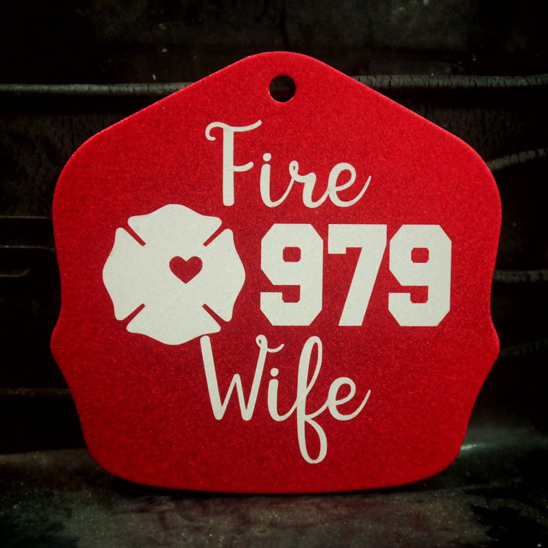 Fire Wife (Custom Number) Laser Engraved Key Tin