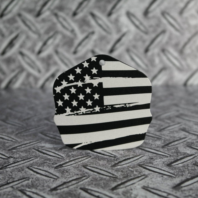 American Flag Laser Engraved Key Tin