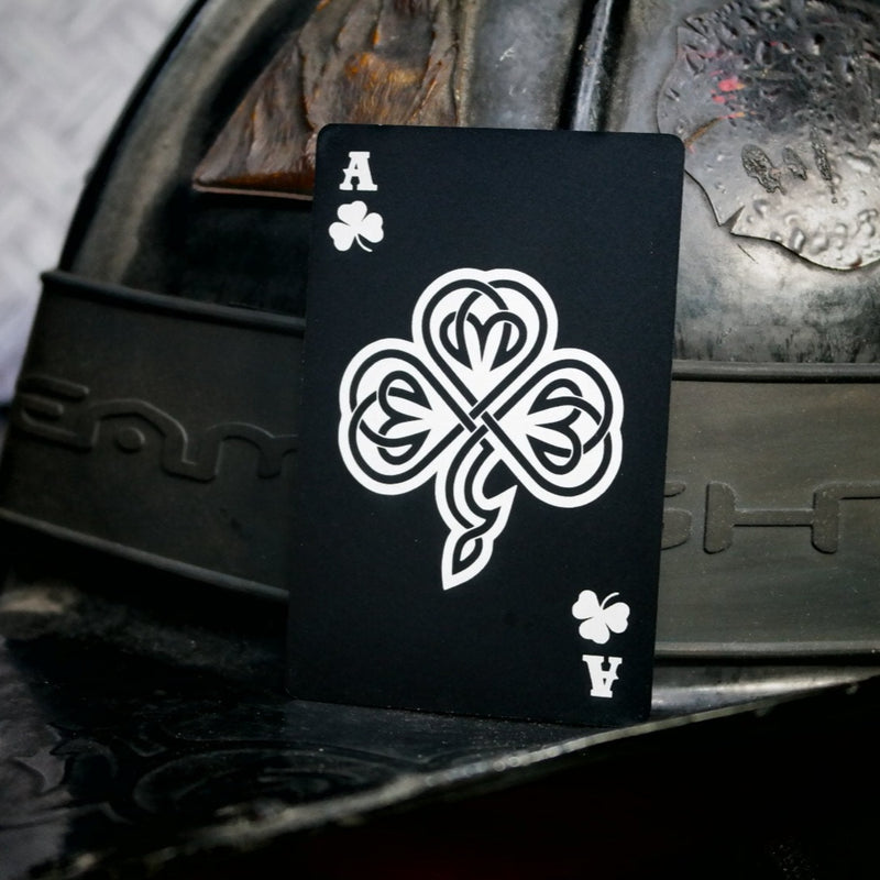 Shamrock Laser Engraved Playing Card